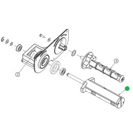 Assy, Ribbon Take Up Hub - H4 Plastic Hub DPR15-3123-01