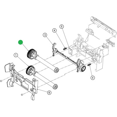 Assy, Platen Roll, Upper, H4 ROL15-3058-01