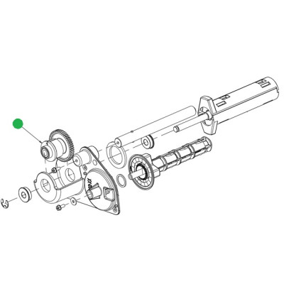 Clutch Assembly, Ribbon Rewind DPR15-2776-21