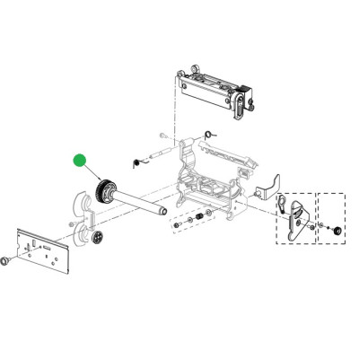 Kit, Upper Platen Roller, 203 DPI – M-42xx ROL15-2847-01 Kit, Upper Platen Roller, 203 DPI – M-42xx ROL15-2847-01